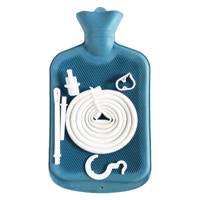 Colon Cleanse Enema Bag with Tubing Hot Water Bottle , Shower, Douche & Home Adult Enema Kit