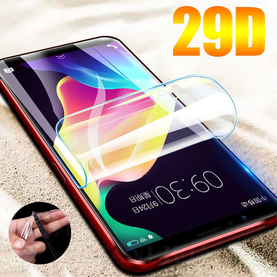 Protective On For Moto Motorola G6 Play Hydrogel Film Plus Screen Protector G6Play 6Plus Glass Full Cover Protection