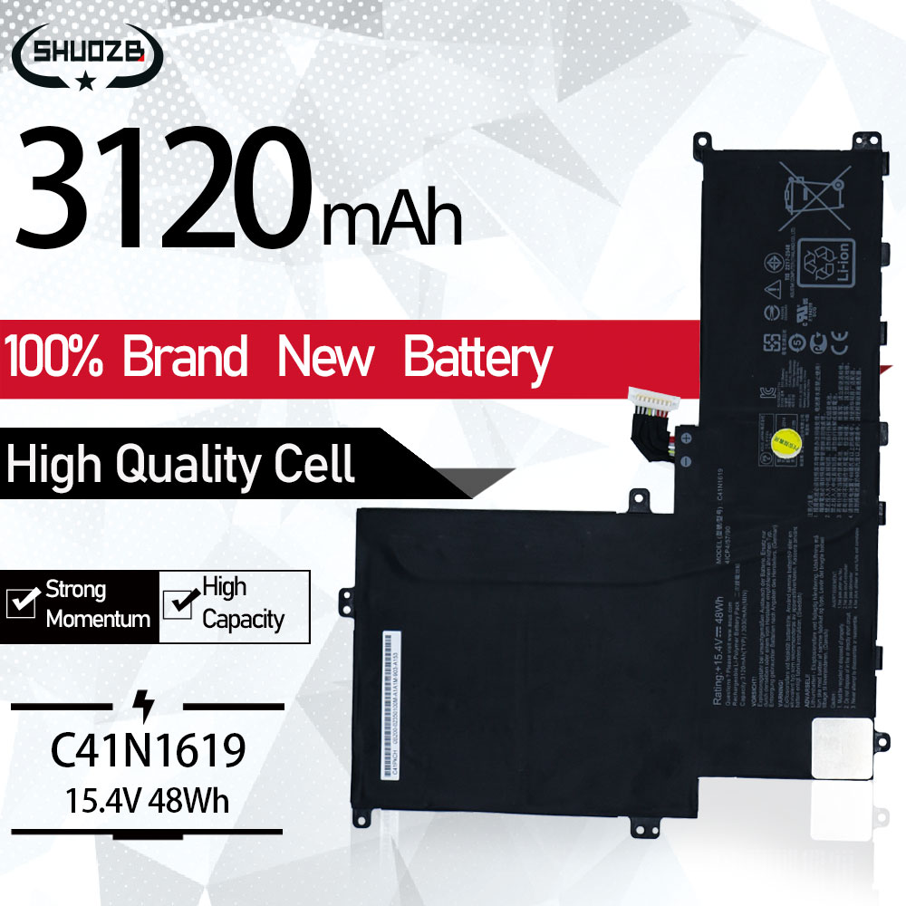 C41N1619 Laptop Battery For ASUS B9440UA GV0094R GV0100T GV0056R XS74 XS51 7200 7500 8550 B9440FA B9440 Series