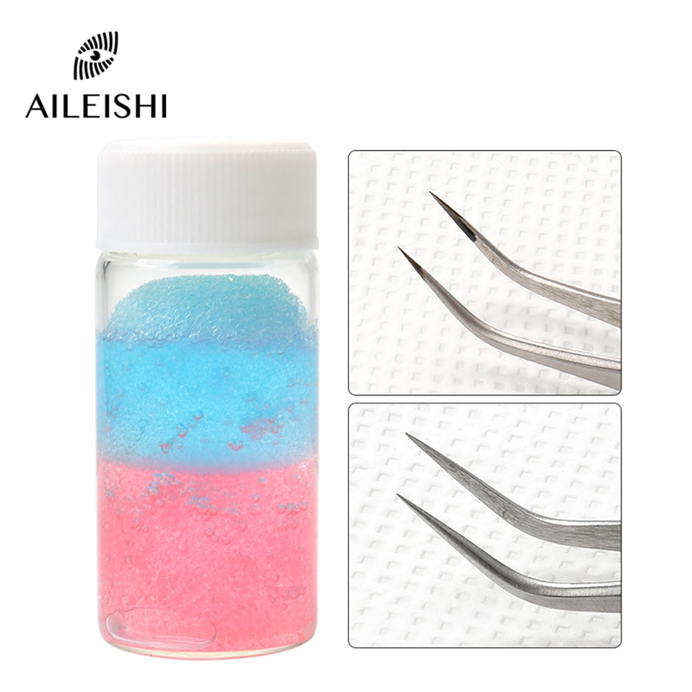 30ml Bottle Professional Eyelash Glue Remover Liquid Eyelash Tweezers Cleaning Sponge Eyelashes Extension Cleaner Makeup