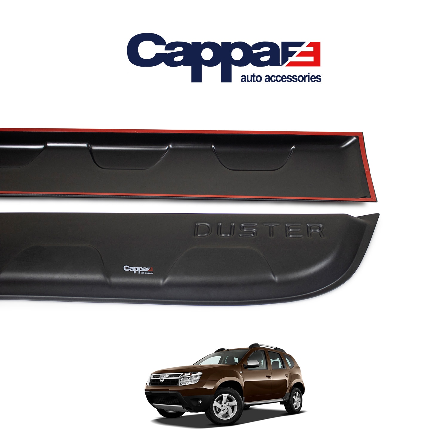 CAPPAFE Guard of doors 4 Pieces/Set for Dacia Duster 2011-2017- ABS plastic car accessories protective plate car styling tuning