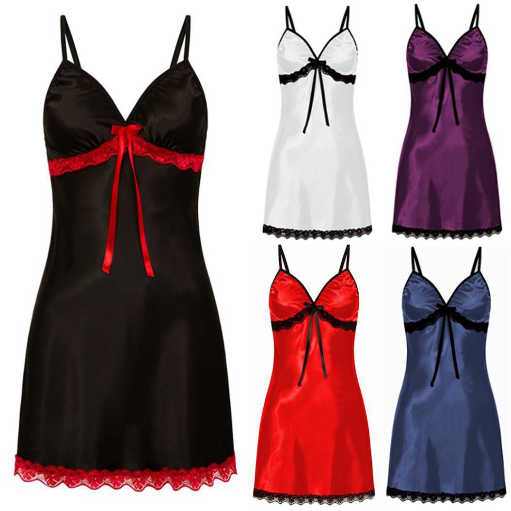 Women Sexy Lace Lingerie Nightwear Robe Babydoll Attractive Sexy Sleepwear Charming S-3XL Night Dress Sleep Wear