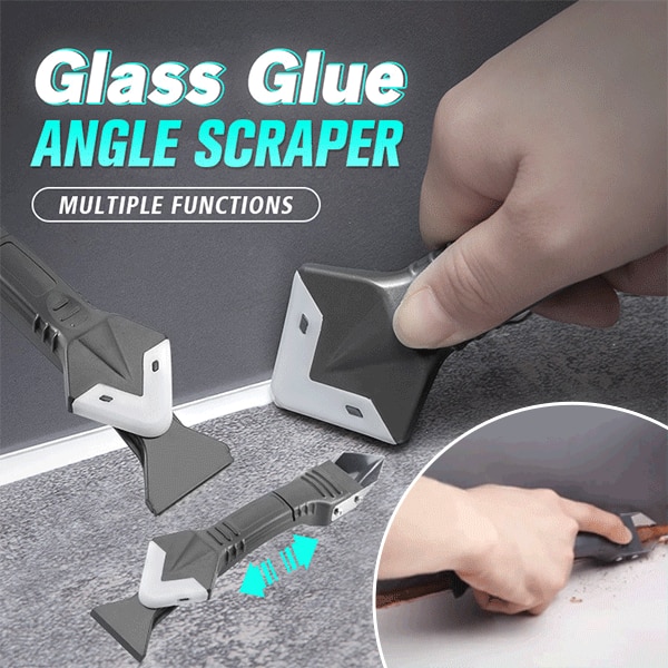 3 in 1 Glass Glue Angle Scraper Scraper Tool & Caulking Tool Cement Scraper Tool Shovel Angle Glue Shovel