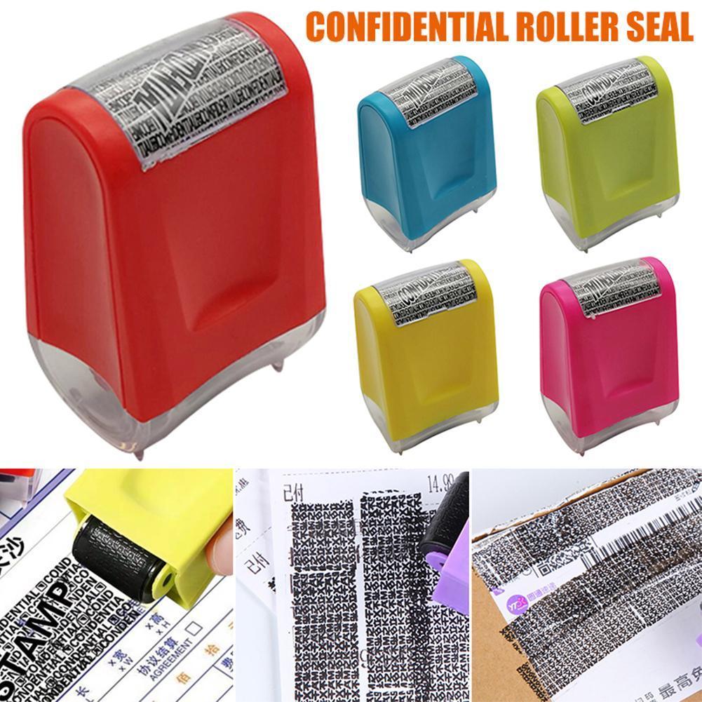 1PC Anti-counterfeiting Hidden ID Roller Identity Protection Stamp Privacy Security Garbled Confidential Self-ink Stamp Dat T4R7
