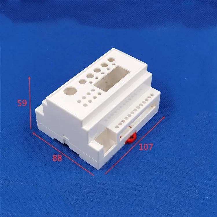 1pcs PLC DIN 35-Rail Electrical Shell ABS Plastic Monitor case 4-33B: 88x107x59MM Junction Box