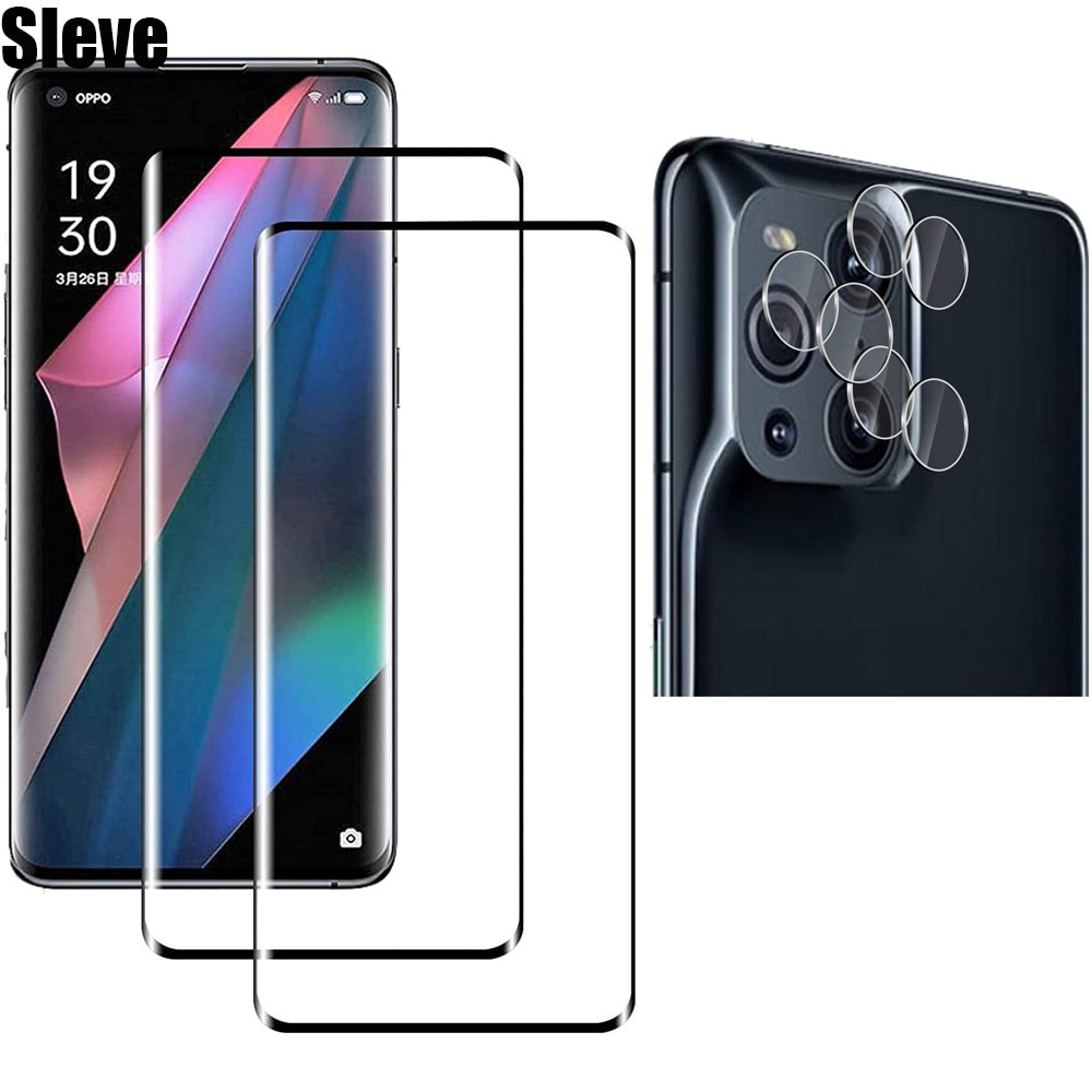 3D 9H Curved Tempered Glass For Find X3 Pro Screen Protector Glass On For OPPO Find X3 Pro Neo Lite Protective Glass
