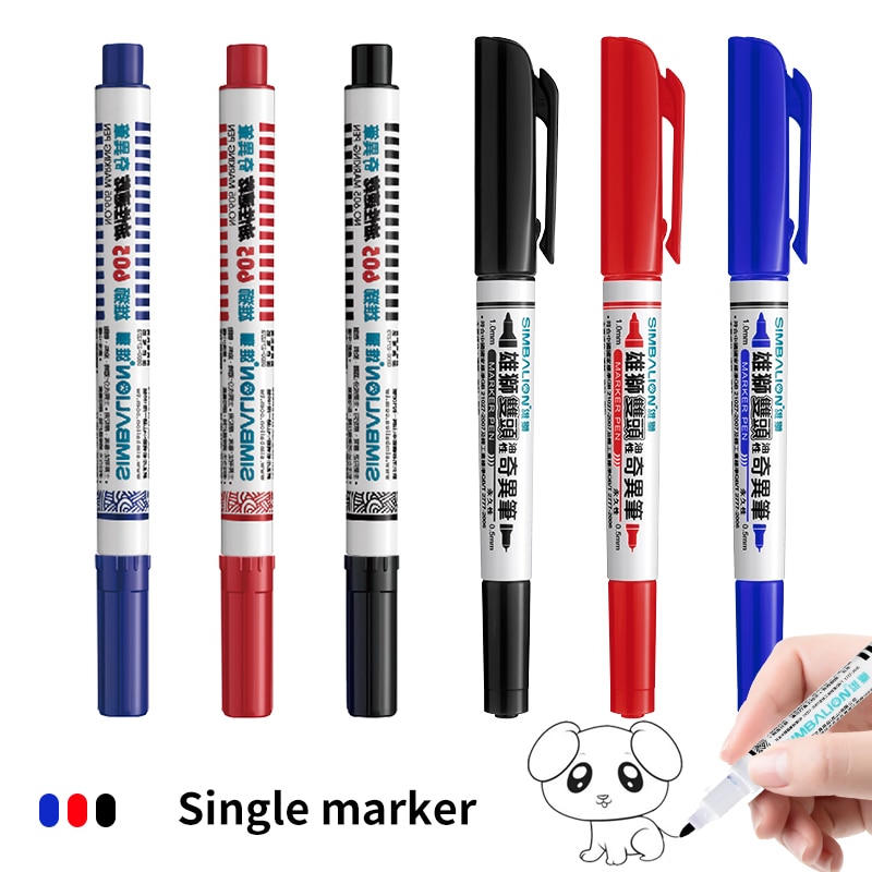 SIMBALION Waterproof Art Markers Pen office student School Painting Line Drawing Black fine sketch Pens art supplies