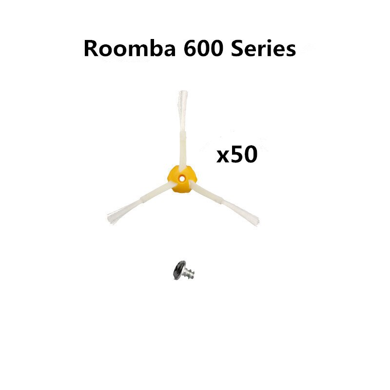50pcs Accessories Three-paw-Side brush For Irobot Roomba 600 621 630 640 650 660 670 680 690 Robotic Vacuum Cleaner Spare Part