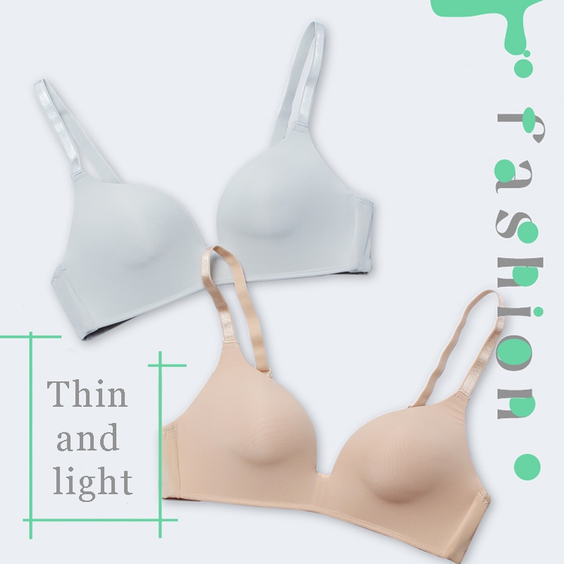 Women Fashion Underwear Thin Sexy Bras Push Up Lingerie No Steel Ring Seamless Bra Bralette Wireless Brassiere Female Intimates