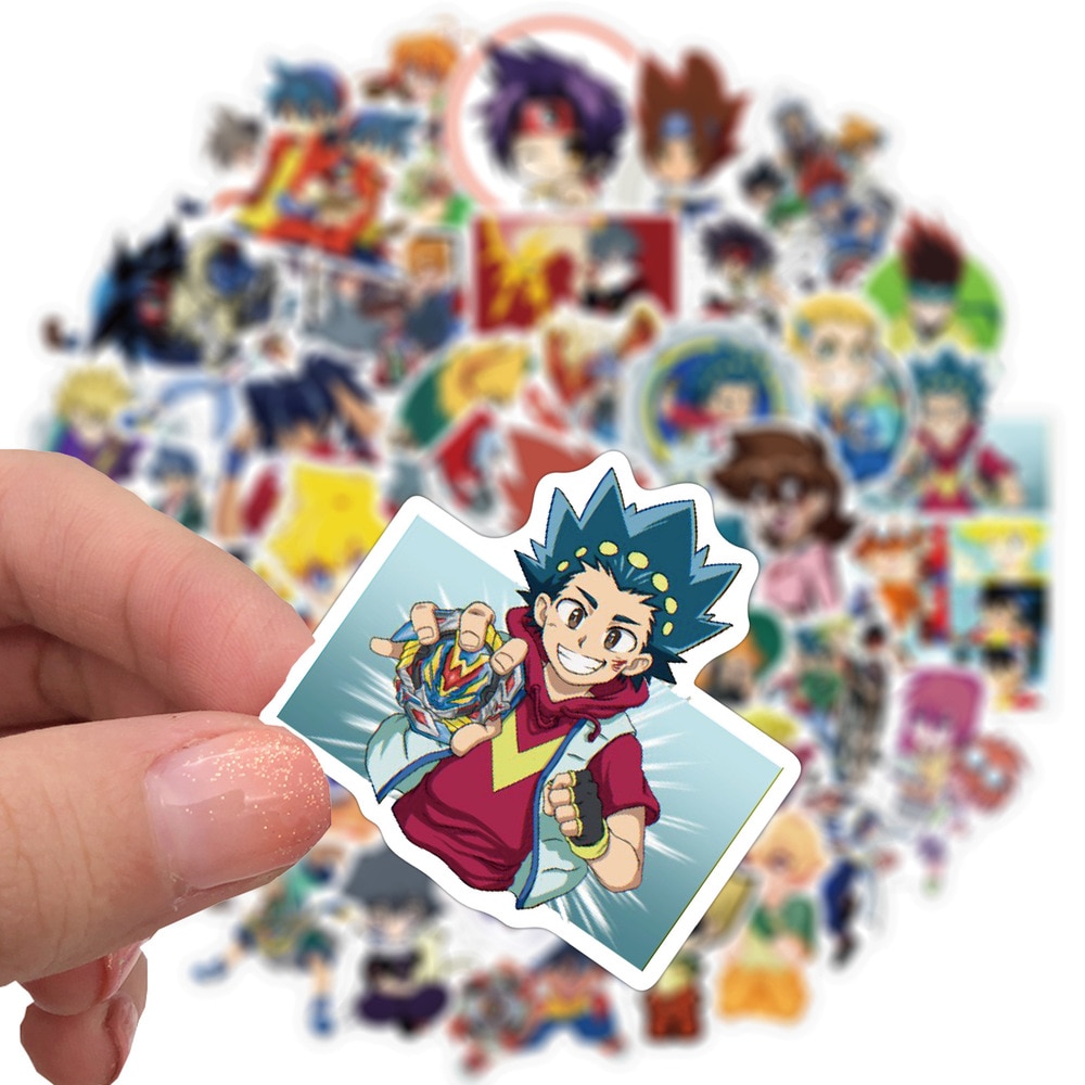 10/50PCS janpanse Anime Beyblade Graffiti Sticker Suitcase Bicycle Laptop Skateboard Vinyl Decal Character Stickers Toy