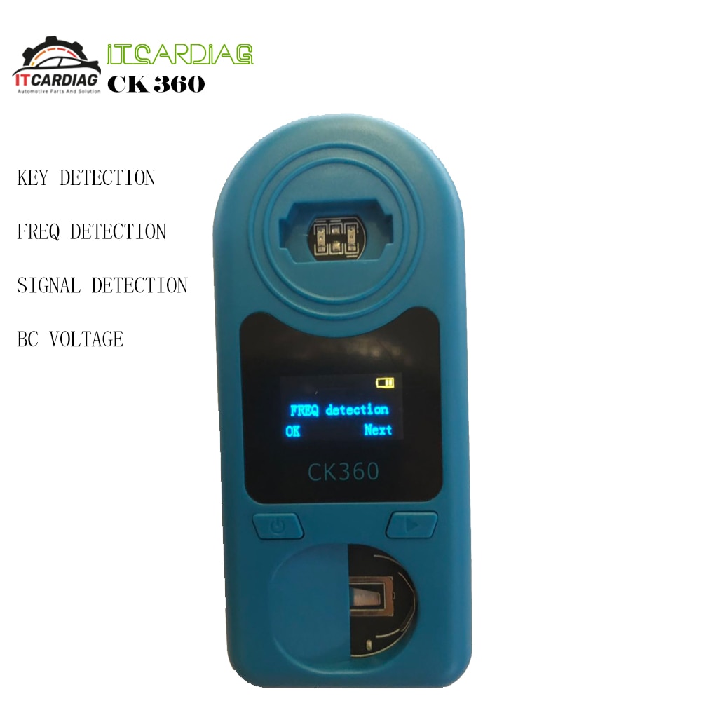 Auto Key Frequency Detector CK360 Easy Check Remote Control Remote Key Tester for Frequency 315Mhz-868Mhz & Key Chip & B