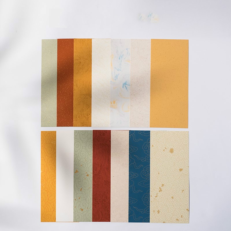 Chinese Xuan Paper Letterheads Vintage Rijstpapier Creative Colorful Note Paper Chinese Brush Pen Calligraphy Copying Paper