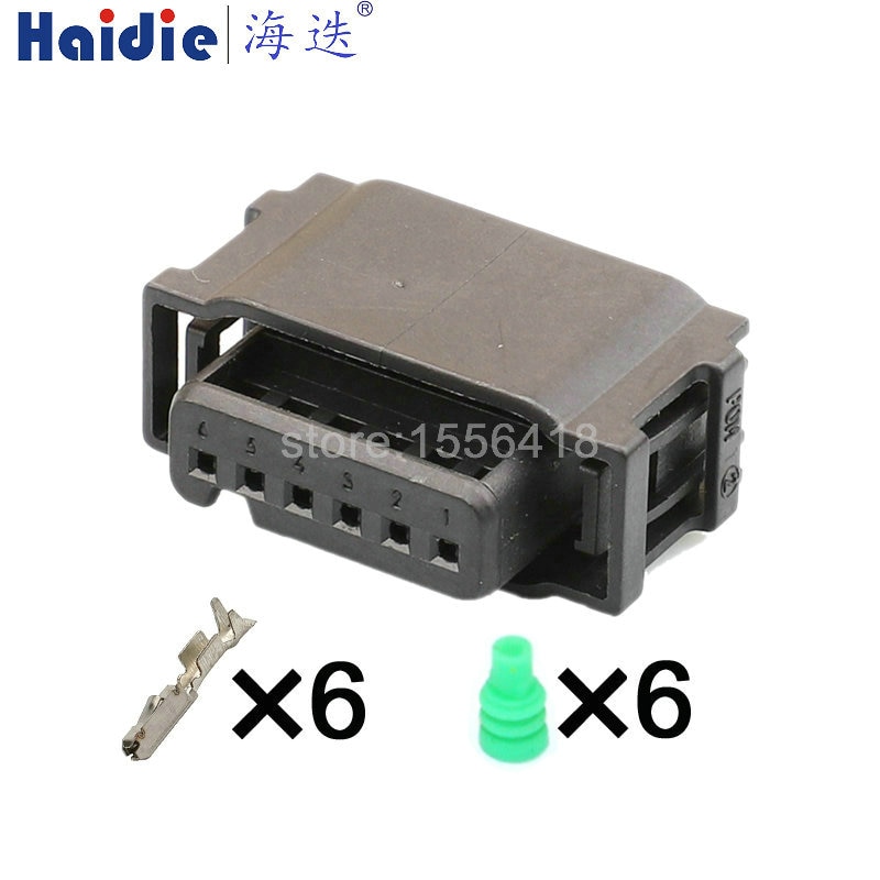 1-50 sets 6 Pin 0.6 Series 872-665-001 Automotive Waterproof Socket Car Plastic Housing Plug Auto Electrical Connector
