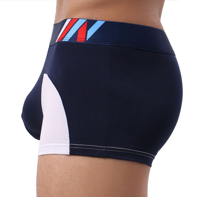 Boxer Shorts Men's Cotton Underwear Men Splicing Boxers Panties Sexy U convex Male Slip Underpants European Size Homme Boxe