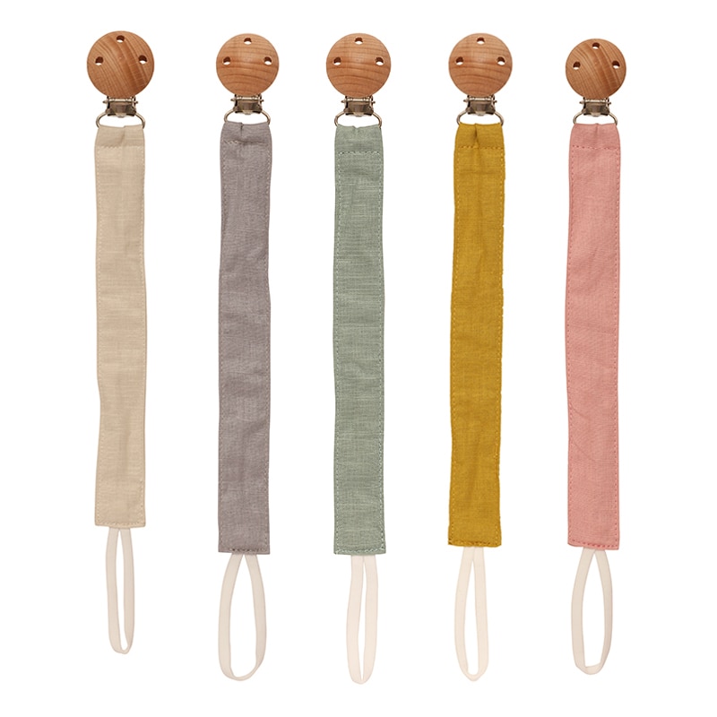 Baby Cotton Pacifier Chain BPA Free Infant Newborn Nipple Soother Dummy Holder Eco-friendly Material