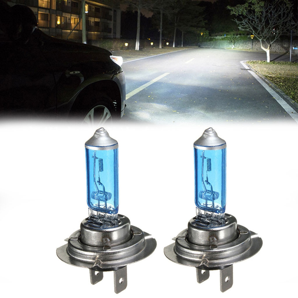 2PCS H7 Car Headlight Bulbs 55W/100W 12V 6000K Xenon Gas Halogen White Light Lamp Bulb Auto Coche Quartz Lamp Car Accessories