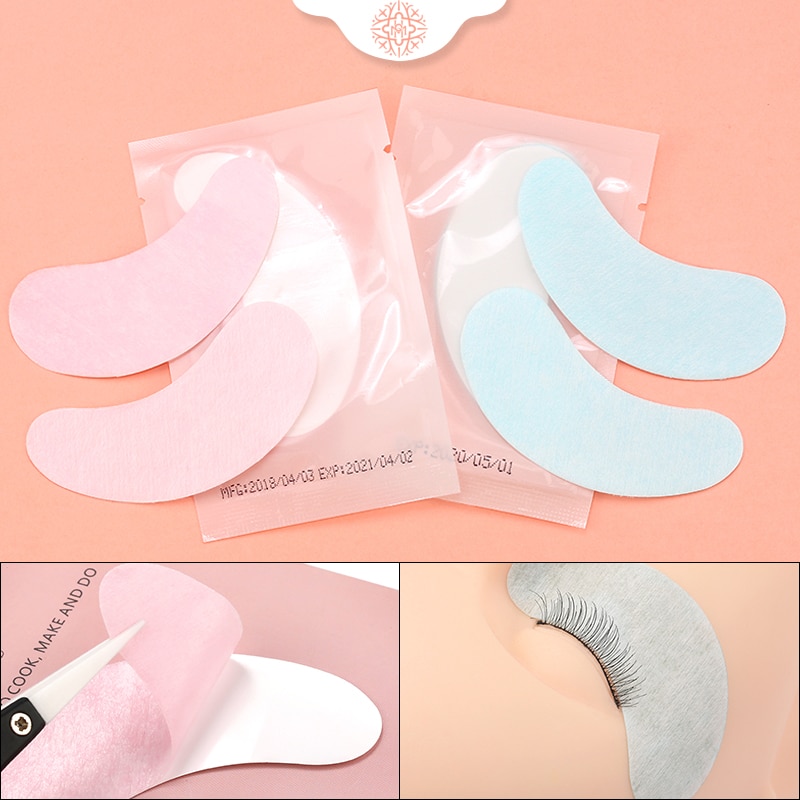 10/20/50 Pairs Grafting Eyelashes Under Eye Pads New Pink&blue Eye Gel Patches Eye Sticker Wraps Eyelash Extension Makeup To