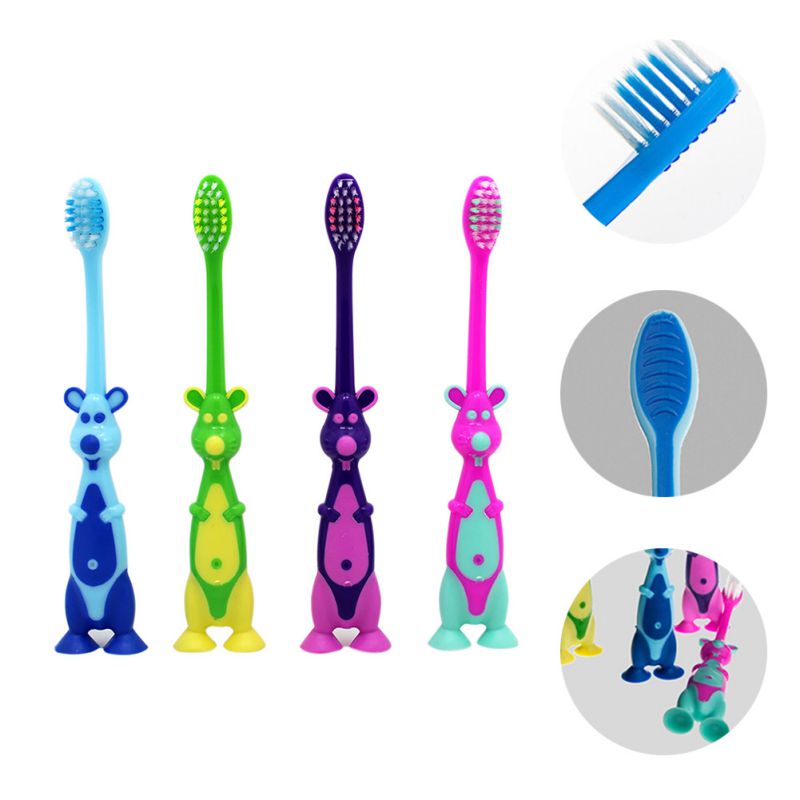 Baby Cartoon Animal Shape Soft Toothbrush Kids Dental Oral Care Brush Tools Toothbrushes