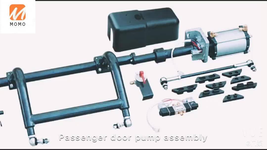 Bus pneumatic door pump assembly for opening door HC