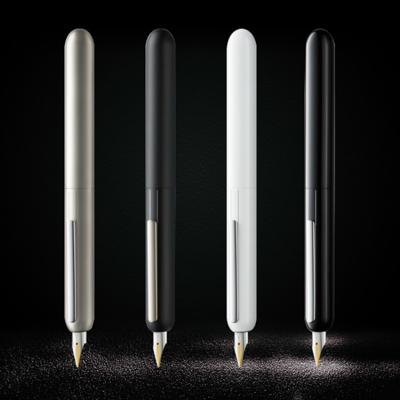 Red Dot Design Award LM Dialog Focus 3 Fountain Pen Black Titanium Tip Nib Ink Retractable Pens korean stationery