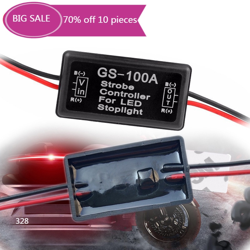 Spot Supply GS-100A Smart LED High Brake Taillight Flash Controller LED Taillight Controller