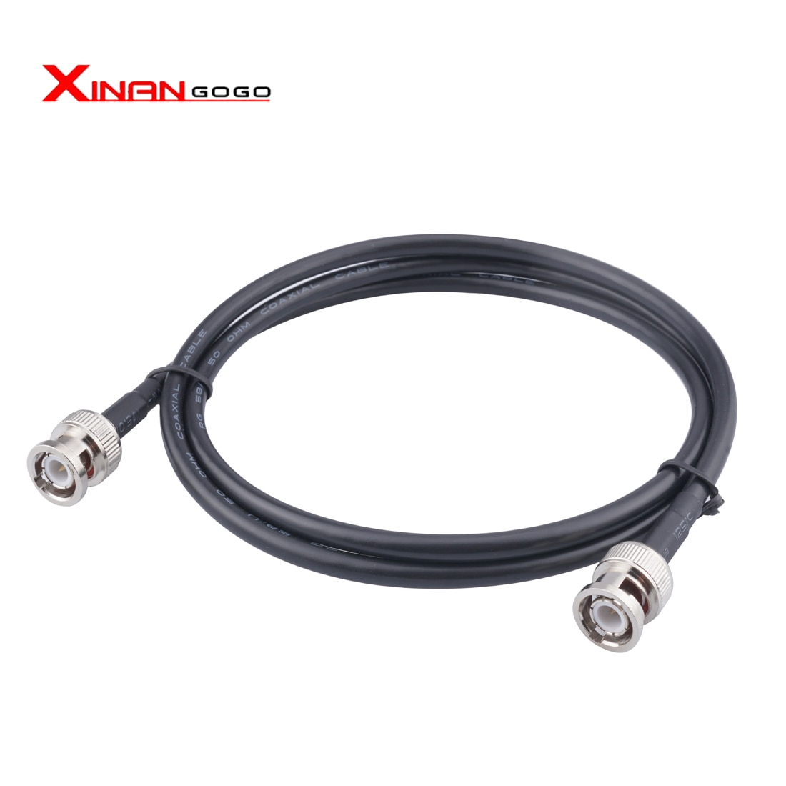 Coaxial Cable RG58 BNC Male to BNC Male Plug RF Cable 50 Ohm Crimp Connector Double BNC Plug Male Pin Wire Cord