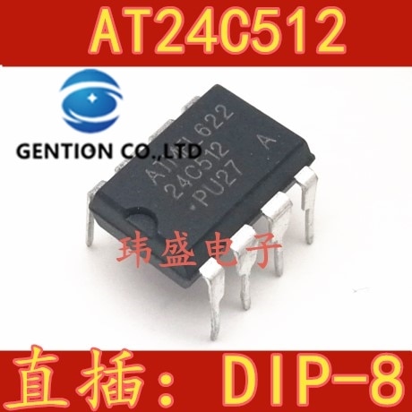 10PCS Upright AT24C512 DIP8 memory in stock 100% new and original