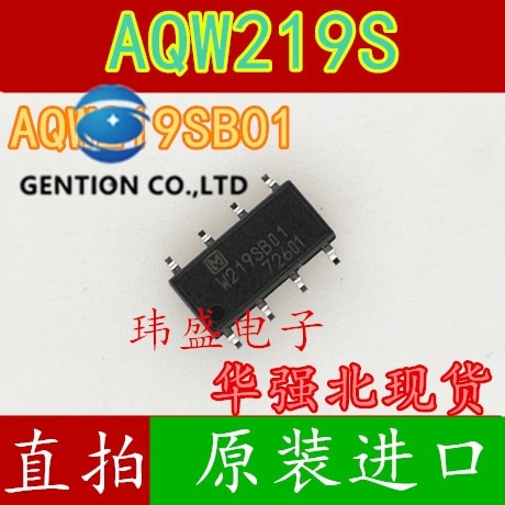 10PCS AQW219SB01 AQW219S W219SB01 AQW219SBO1 SOP-8 light coupling in stock 100% new and original