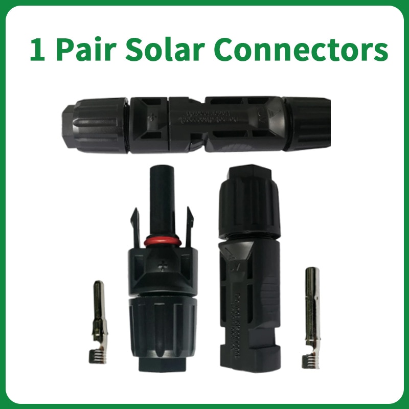 1 Pair Solar Connectors Solar Panel Connector 30A 1000V Male + Female IP67 for Solar cable
