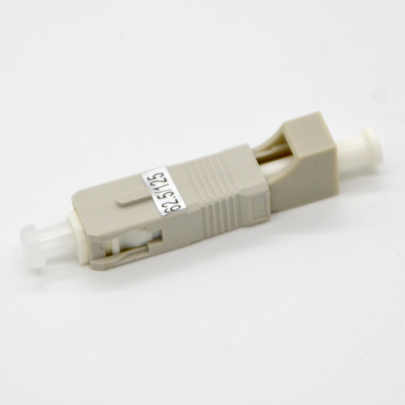 1pcs New Optical Fiber Adapter Connector LC/UPC Female To SC/UPC Male Multimode 62.5/125 Fiber Flange Coupler Free Shipping