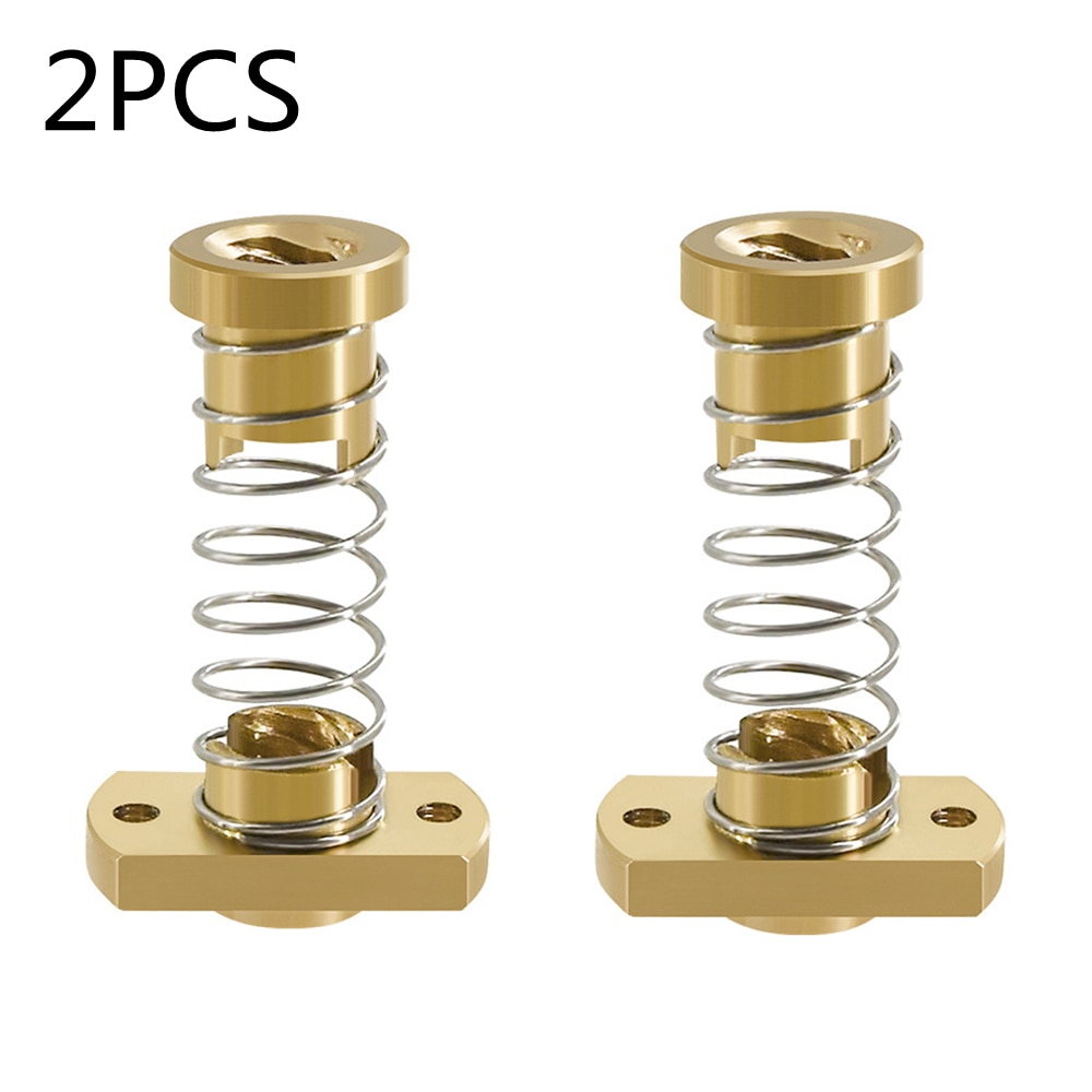 CR10 Z axis T8 Anti Backlash Spring Loaded Nut Elimination Gap Brass Nuts for Upgrade Ender 3s Ender 3 Pro V2 CR-10 Tornad