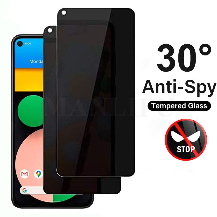 3D Anti Spy Tempered Glass For Google Pixel 6 Pro 5 3a 4 XL 5a 4a 4G Privacy Screen protector Google Pixel 6a 4 4a 5a 5G Glass