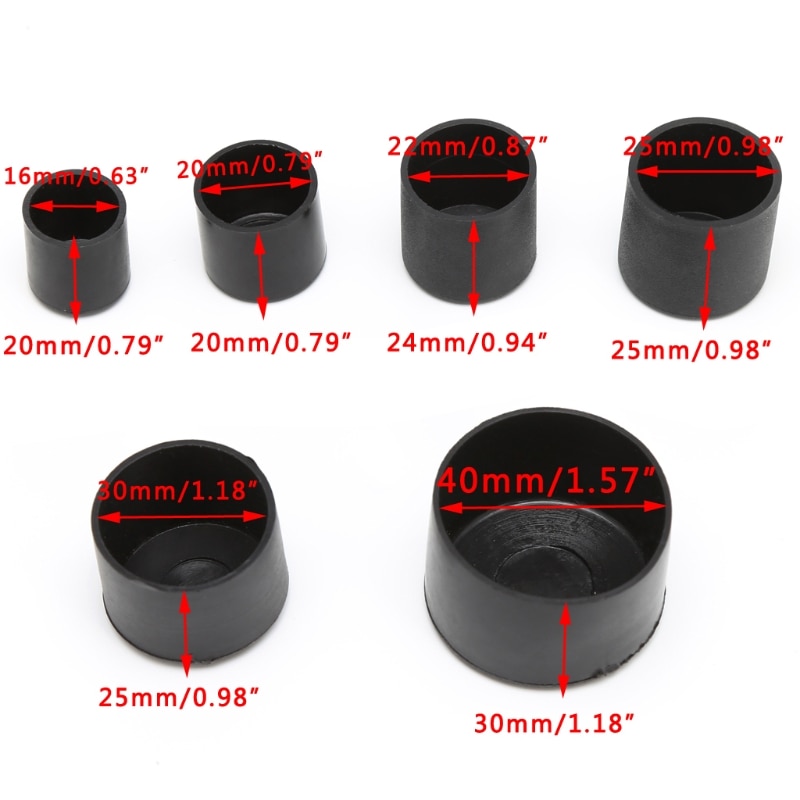 4x PE Chair Ferrule Anti Scratch Furniture Feet Leg Floor Protector Caps