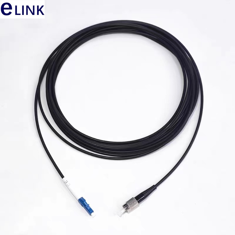 50mtr TPU 1C Fiber optic Patchcord Armored LC SC FC ST waterproof 1 core patch lead cable Outdoor Singlemode jumper SM SX 3.0mm