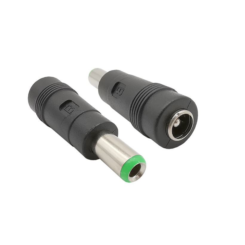 2/5Pcs 5.5 x 2.1 to 6.3 x 3.0 mm Male to Female DC Power Connector 6.3 * 3.0 to 5.5 * 2.1mm DC Adapter Conversion Head