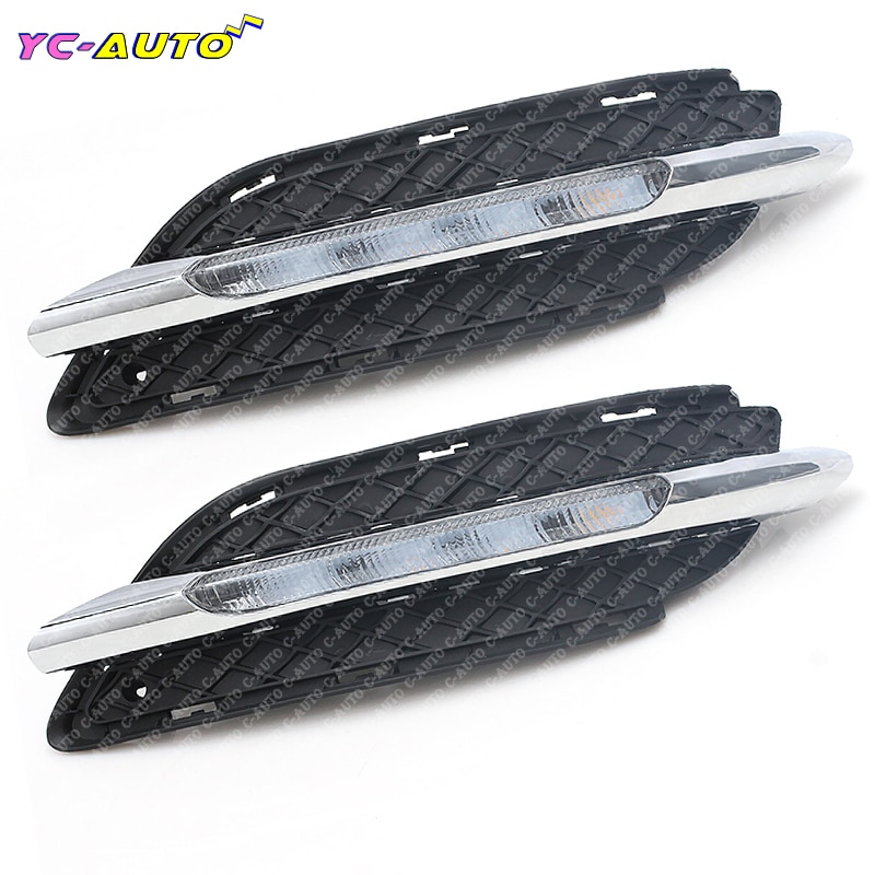 Car For Mercedes Benz W246 B class B180 B200 2011-2014 LED DRL Daytime Running light With Yellow Turn Signal Function