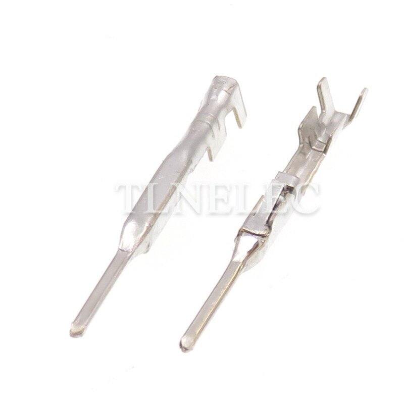 50pcs Automotive Male Crimp Terminal of DJ614C-1S Loose Pins Wire Terminal For Car 1.0mm Series Electrical Connector