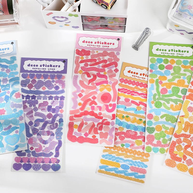 Mohamm 1PC Cute and Practical Stickers Scrapbooking Stationery School Supplies