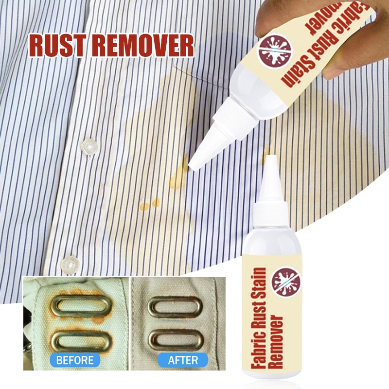 Fabric Rust Stain Remover Multi-purpose Clothes Cleaner Drop Clothing Cleansing Agent Rust Stain Remover Clothing Rust Remover