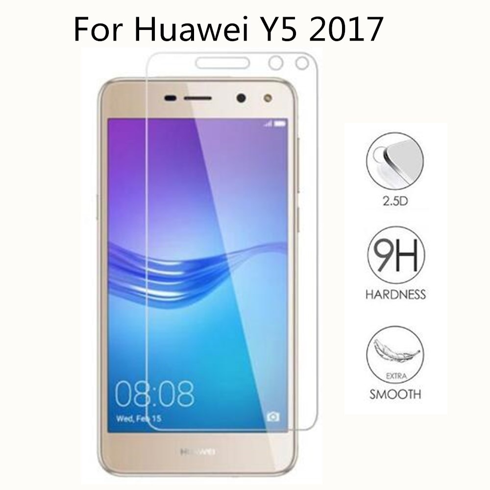 2Pcs Tempered Glass For Huawei Y5 2017 5.0" MYA-U29 MYA-L02 MYA-L03 Y5 III Screen Protector 9H 2.5D On Phone Protective Fil