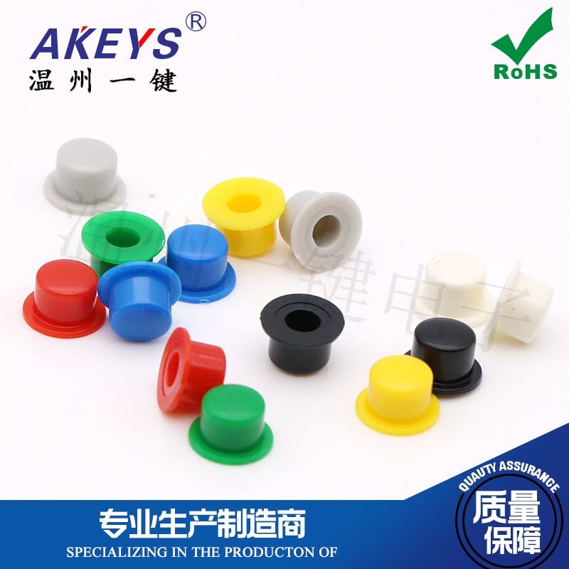 100pcs A101 hat Adapt to 6X6 tact switch Reset round button cap accessories 6*6
