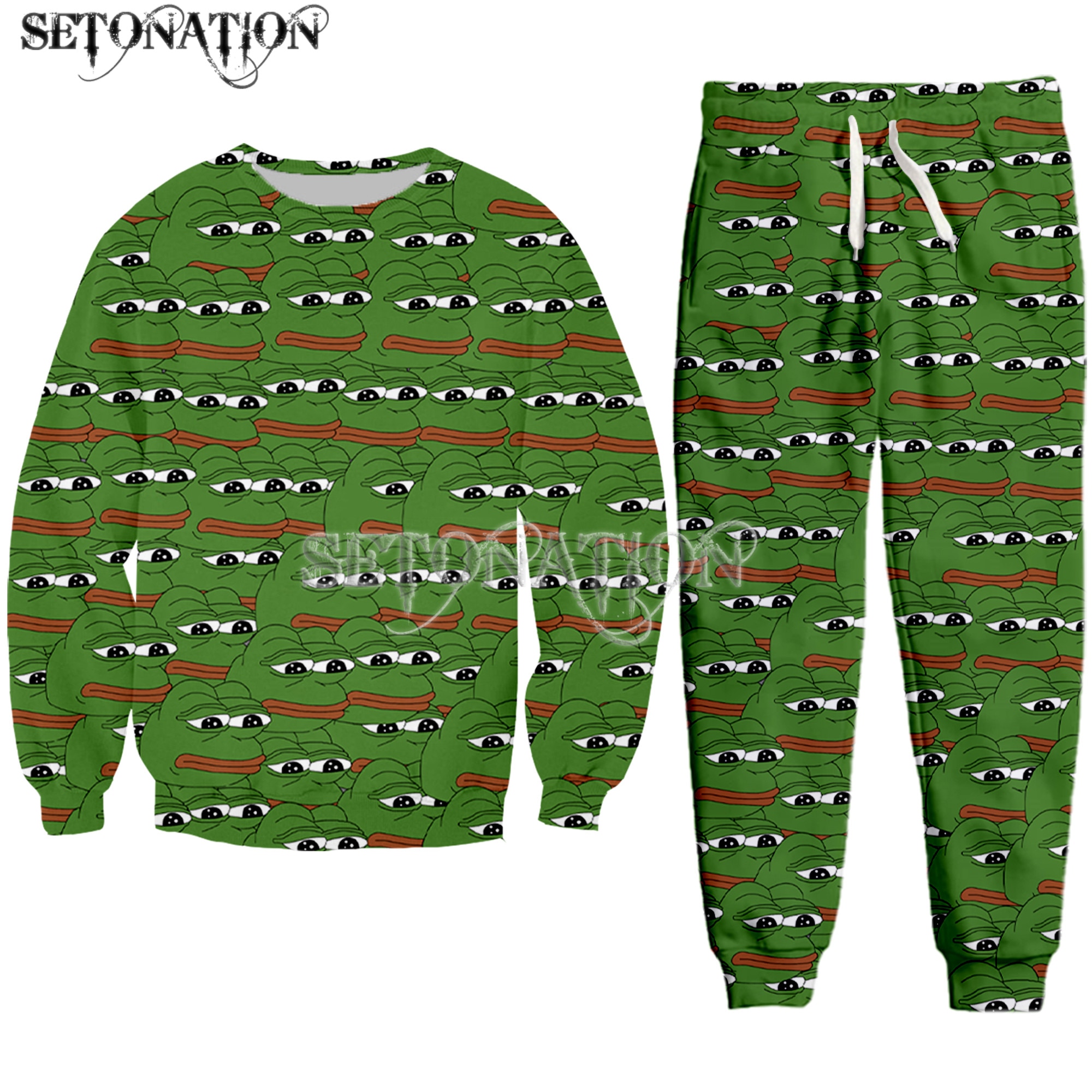 Frog Pepe men/women New fashion cool 3D print fashion hoodies/sweatshirt/pants/Tracksuit dropshipping