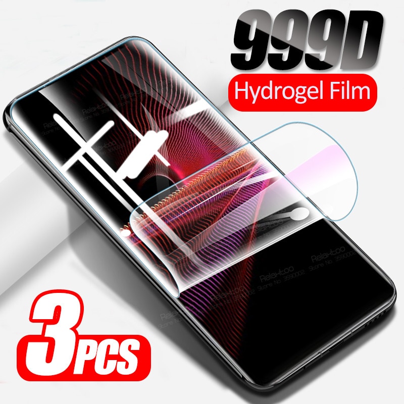 3pcs Curved Hydrogel Film For Sony Xperia 1 III 10 Plus 5 II 1III 1II 10III 10II 5III 5II 10Plus Pro Screen Protector Not Glass