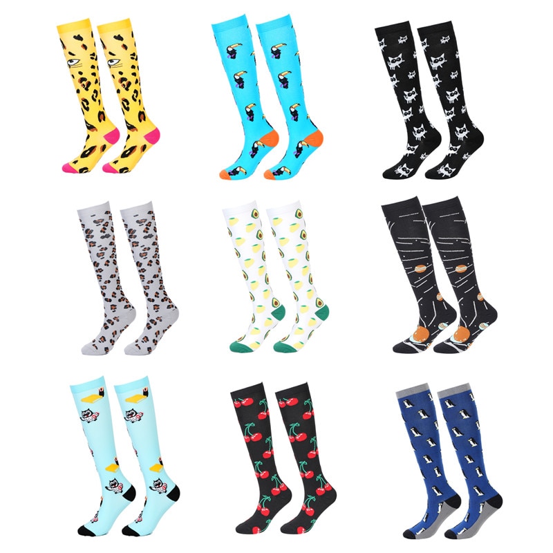 58 Style Compression Stockings Summer Men Women Cycling Socks Edema Diabetes Varicose Veins Running Sports Compression Socks