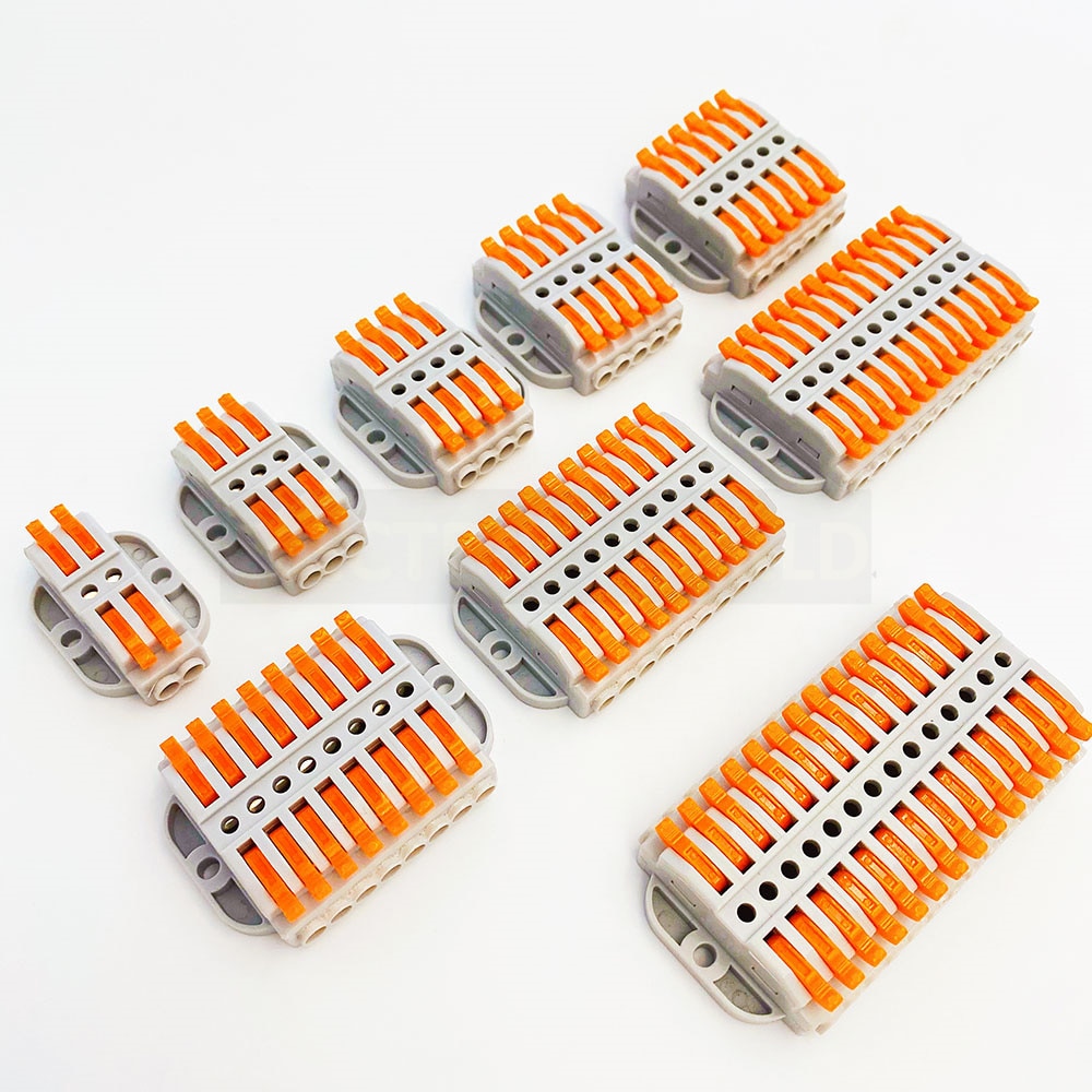 Wire Connectors Terminal Block push-in Quick Connector Docking Wiring Connection Electrical plug in fast Compact Cable Connector