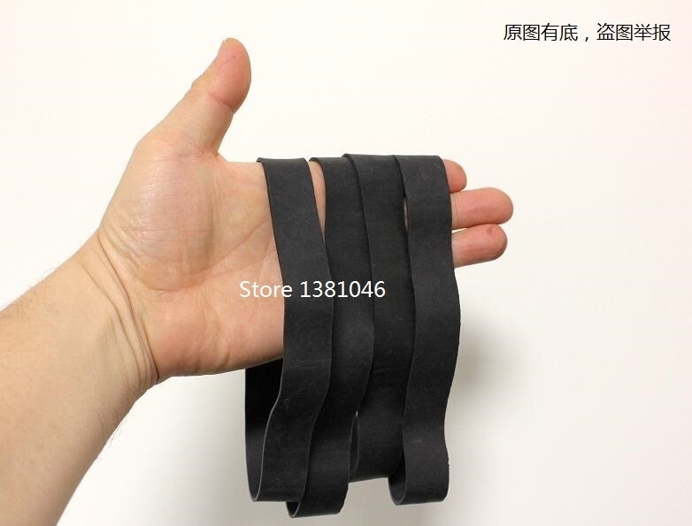 Wide 20mm Black Elastic Rubber Band Heavy Duty Strong Large Package Packing Tie 5/10/20 - You Choose Quantity