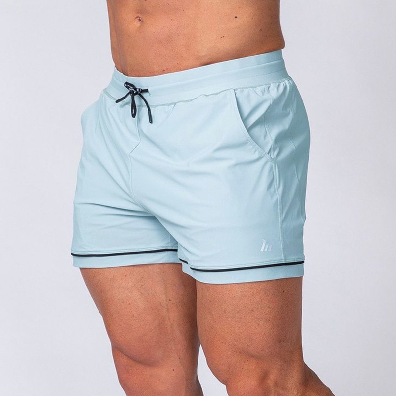 2021 New Brand Gym Fitness Sports Shorts Quick-drying Basketball Training Running Casual Beach Shorts Men's Fashion Sports 