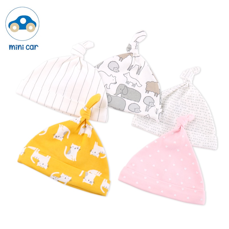 Newborn Cotton Spring And Autumn Toddler Hat Scarf Baby Boy Girl Hat Winter Warm Cartoon Wave Dot Children Hat
