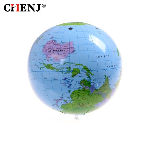40CM Early Educational Inflatable Earth World Geography Globe Map Balloon Toy Inflatable Beach Balls