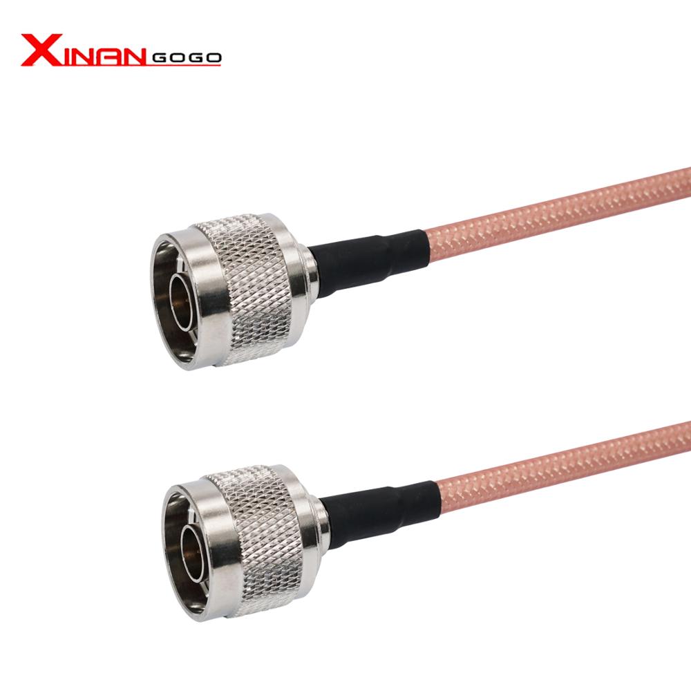 1pcs RF Coaxial N Male to N Male Connector N Type Adapter RG142 Cable 50CM Length